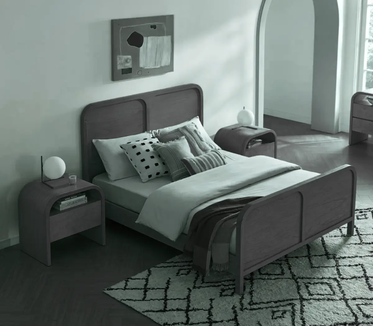 Queen Bed Black
