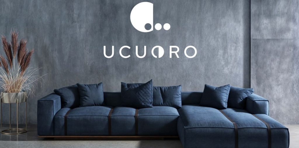 ucuoro logo along with sofa